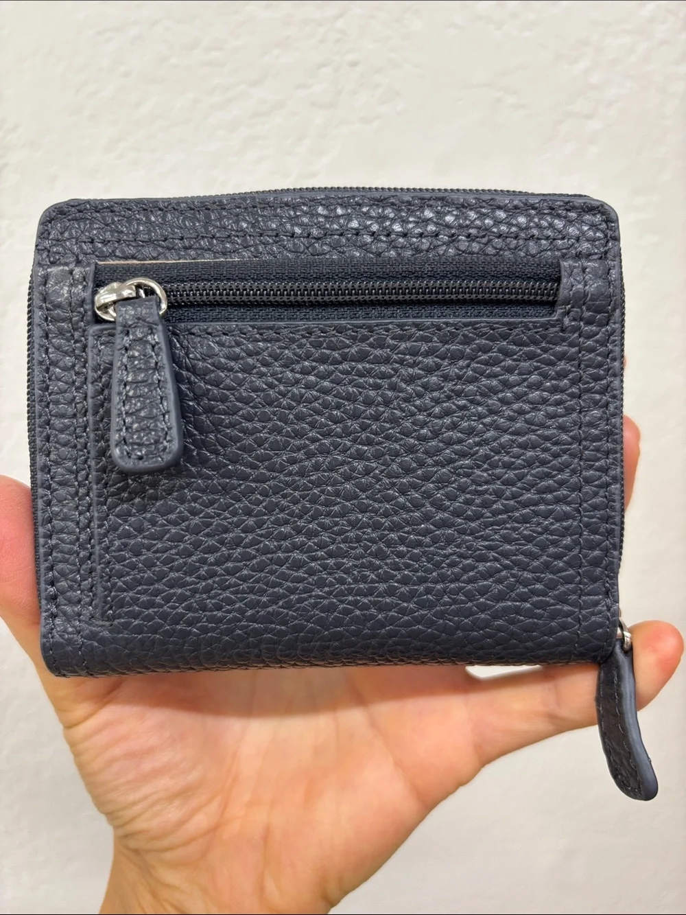 Mancini gray Leather Wallet